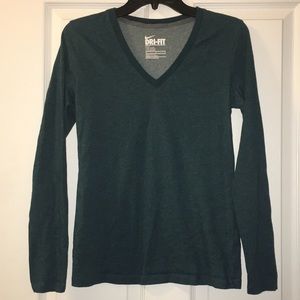 Green bike dri-fit long sleeve